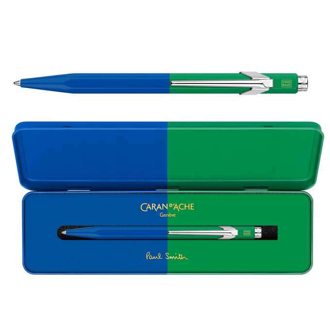 Długopis Caran d’Ache 849 Paul Smith Edycja #4 w pudełku Cobalt/Emerald