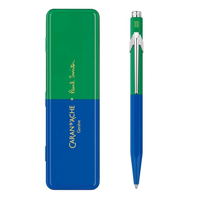 Długopis Caran d’Ache 849 Paul Smith Edycja #4 w pudełku Cobalt/Emerald