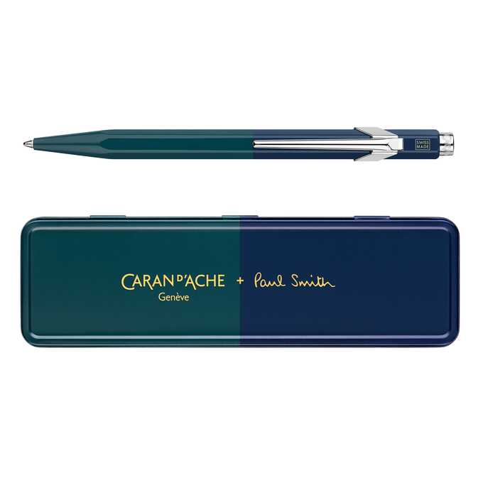 Długopis Caran d’Ache 849 Paul Smith Edycja #4 w pudełku Green/Navy