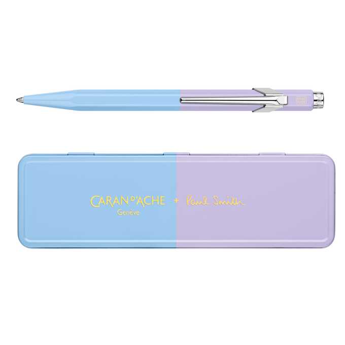 Długopis Caran d’Ache 849 Paul Smith Edycja #4 w pudełku Sky Blue/Lavender
