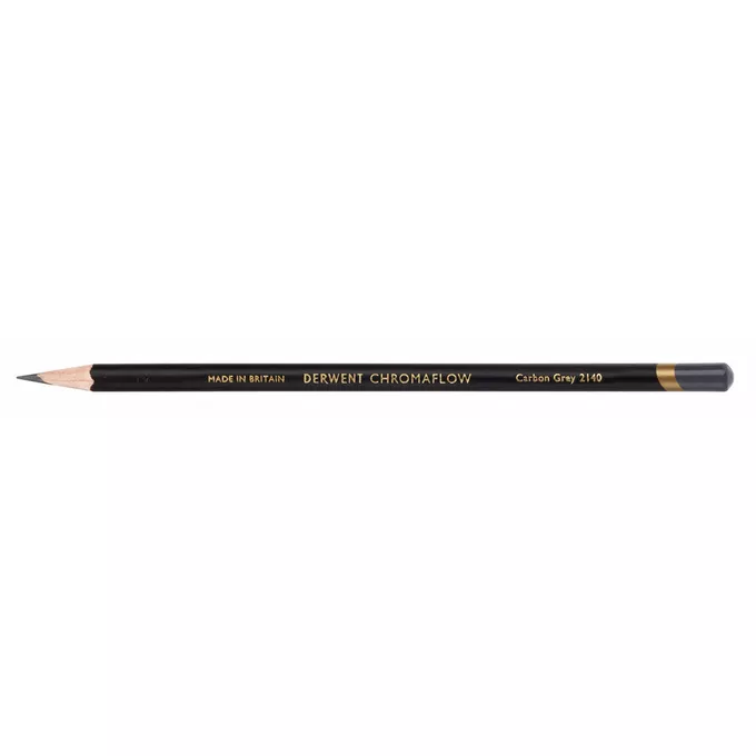 Kredka Chromaflow Derwent, Carbon Grey 2140 (szara o odcieniu brunatnym)