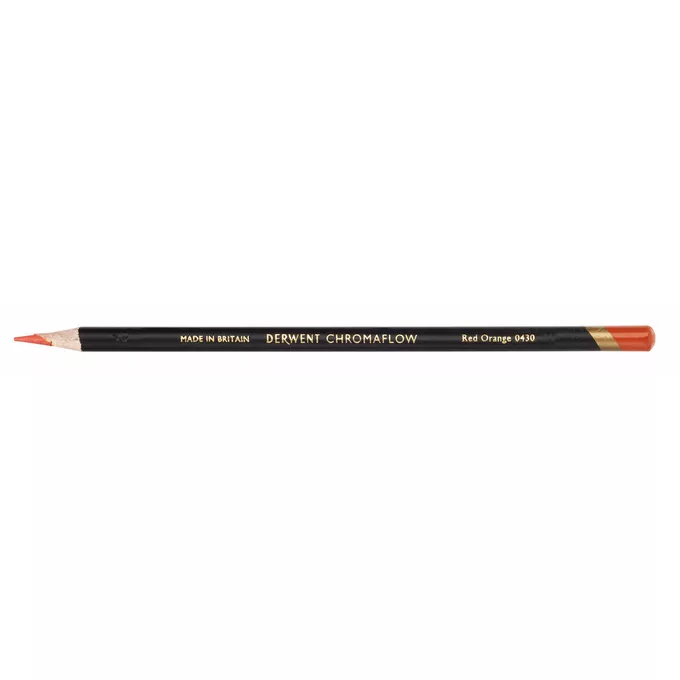 Kredka Chromaflow Derwent, Red Orange 0430 (pomarańczowa o odcieniu czerwonym)