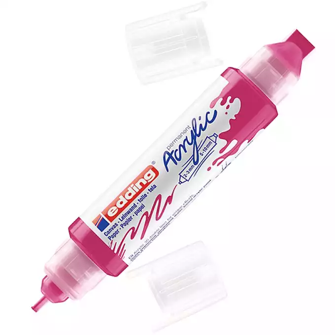 MARKER AKRYLOWY 3D E-5400 EDDING, PODWÓJNY, TELEMAGENTA