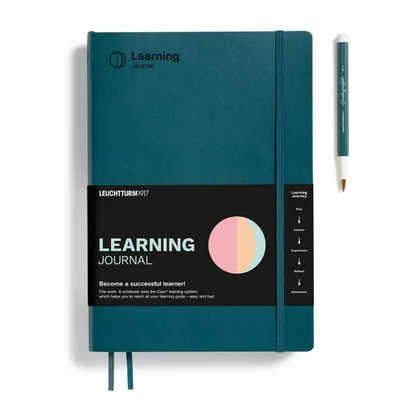 NOTATNIK LEUCHTTURM1917 LEARNING JOURNAL COMPOSITION(B5), MIĘKKA OPRAWA, PACIFIC GREEN