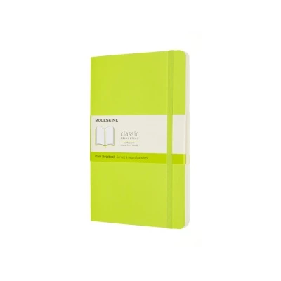NOTES MOLESKINE CLASSIC L (13X21 CM) GŁADKI, MIĘKKA OPRAWA, LEMON GREEN, 192 STRONY, LIMONKOWY