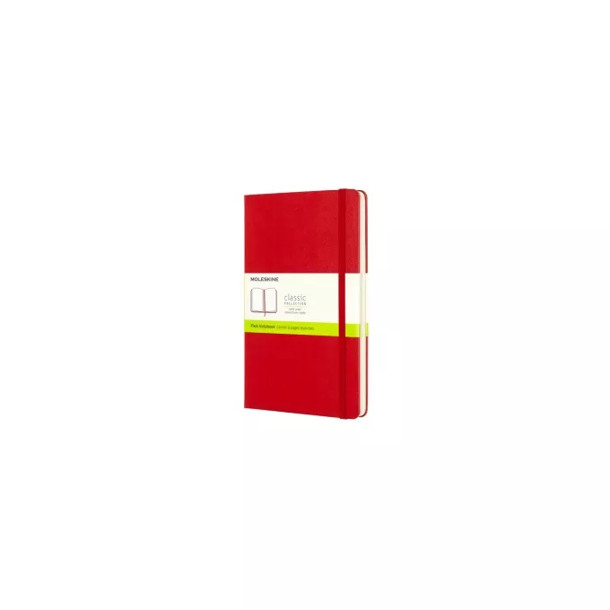 NOTES MOLESKINE CLASSIC L (13X21CM) GŁADKI, TWARDA OPRAWA, 240 STRON, CZERWONY