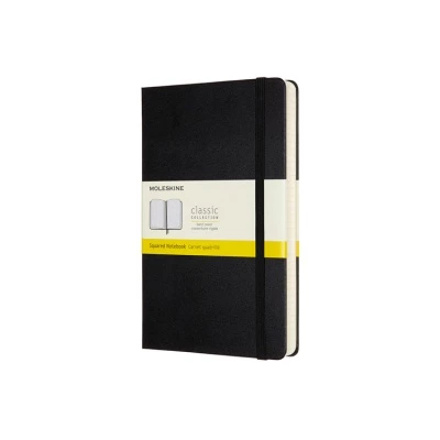 NOTES MOLESKINE CLASSIC L (13X21CM) W KRATKĘ, TWARDA OPRAWA, 400 STRON, CZARNY