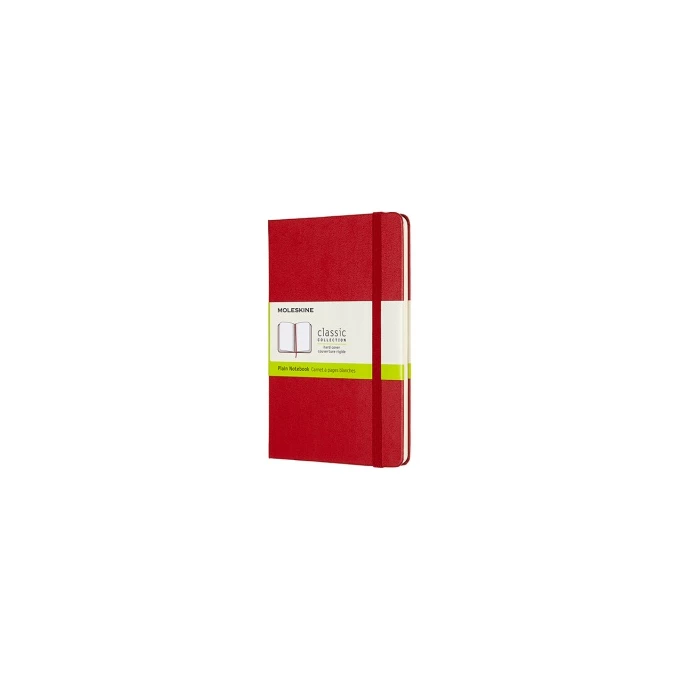 NOTES MOLESKINE CLASSIC M, 11,5X18 CM, GŁADKI, TWARDA OPRAWA, SCARLET RED, 208 STRON, CZERWONY
