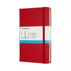 NOTES MOLESKINE CLASSIC M, 11,5X18 CM, W KROPKI, TWARDA OPRAWA, SCARLET RED, 208 STRON, CZERWONY