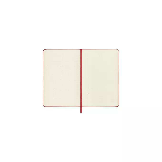 NOTES MOLESKINE CLASSIC M, 11,5X18 CM, W KROPKI, TWARDA OPRAWA, SCARLET RED, 208 STRON, CZERWONY