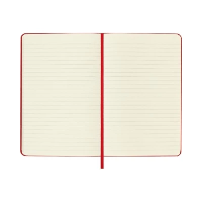 NOTES MOLESKINE CLASSIC M, 11,5X18 CM, W LINIE, TWARDA OPRAWA, SCARLET RED, 208 STRON, CZERWONY