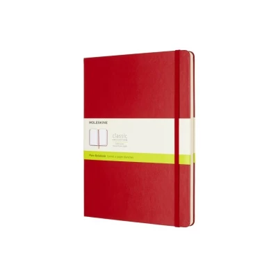 NOTES MOLESKINE CLASSIC XL (19X25 CM) GŁADKI, TWARDA OPRAWA, 192 STRONY, CZERWONY