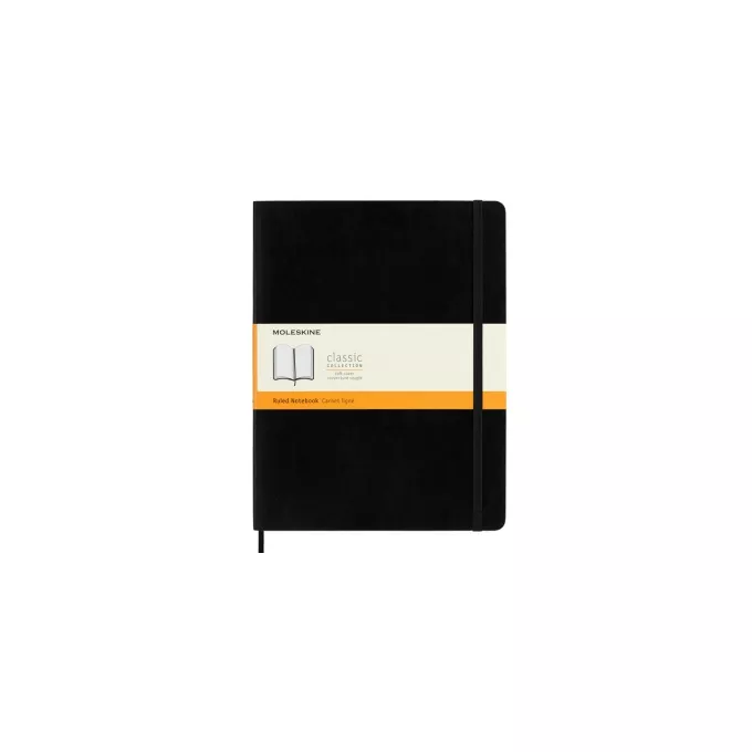 NOTES MOLESKINE CLASSIC XL (19X25CM) W LINIE, MIĘKKA OPRAWA, 192 STRONY, CZARNY