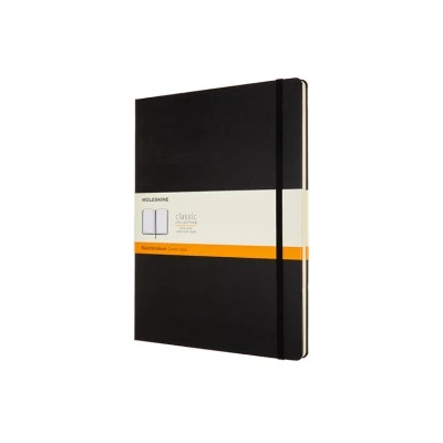 NOTES MOLESKINE CLASSIC XXL (21,6X27,9 CM) W LINIE, TWARDA OPRAWA, 192 STRONY, CZARNY