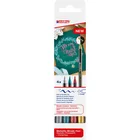 PISAK METALICZNY Z KOŃCÓWKĄ PĘDZELKOWĄ E-1340 EDDING, ZESTAW XMAS, 4SZT.