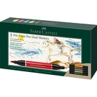 ZESTAW DWUSTRONNYCH MARKERÓW PITT ARTIST PEN FABER-CASTELL, 5 KOLORÓW