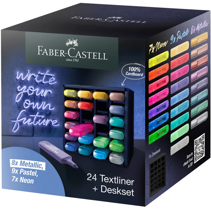 ZESTAW ZAKREŚLACZY 1546 24 KOLORY FABER-CASTELL