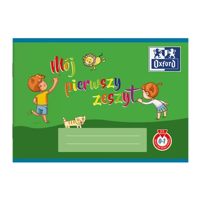 ZESZYT OXFORD DO NAUKI PISANIA, 16 KARTEK A5, LINIA SPECJALNA, MIX KOLORÓW