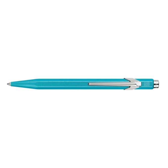 DŁUGOPIS CARAN D'ACHE 849 COLORMAT-X, TURKUSOWY
