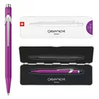 DŁUGOPIS CARAN D'ACHE 849 COLORMAT-X, W PUDEŁKU, FIOLETOWY