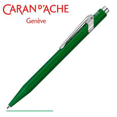 Długopis Caran d’Ache 849 Classic Line, zielony z zielonym wkładem