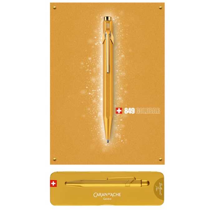 Długopis Caran d'Ache 849 Goldbar, złoty