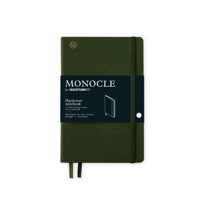 NOTATNIK MONOCLE BY LEUCHTTURM1917 PAPERBACK (B6+), OLIWKOWY W KROPKI