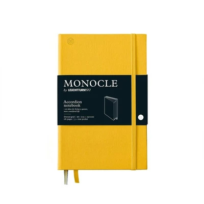 NOTATNIK Z ORGANIZEREM MONOCLE BY LEUCHTTURM1917, PAPERBACK (B6+), ŻÓŁTY W KROPKI