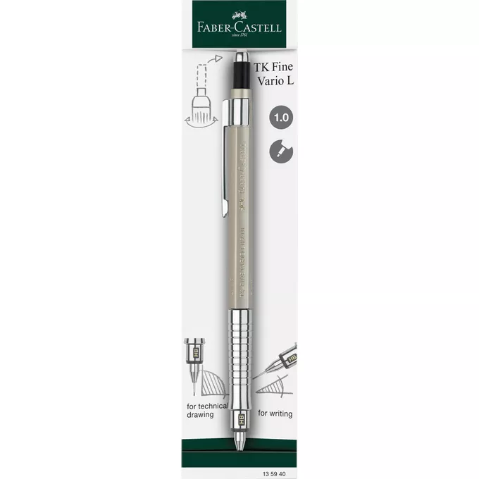 OŁÓWEK AUTOMATYCZNY TK-FINE VARIO L FABER-CASTELL, CHAMPAGNE GOLD, 1,0 mm