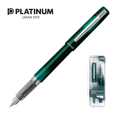 PIÓRO WIECZNE PLATINUM, PREFOUNTE DARK EMERALD, ZIELONE