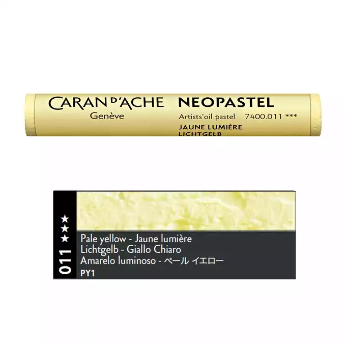 Pastela olejna Caran d’Ache NeoPastel, kolor 011 Pale Yellow
