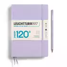 NOTATNIK 120 G LEUCHTTURM1917, MEDIUM A5, LILIOWY - Liniatura: w linię
