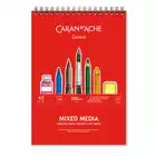 Blok do rysowania na spirali, Caran d’Ache, A5 – Mix Media, 20 kartek, 250g
