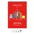 Blok do rysowania na spirali, Caran d’Ache, A5 – Mix Media, 20 kartek, 250g