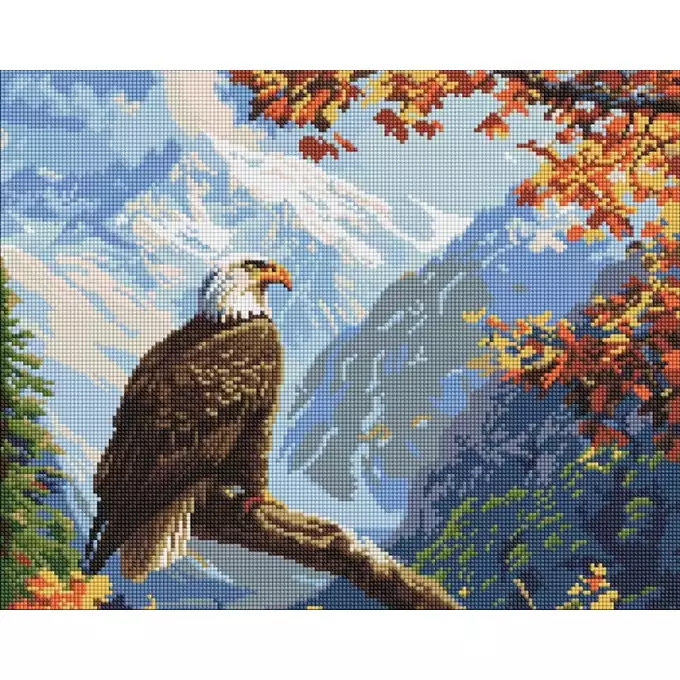 Diamentowa mozaika IDEYKA, 40x50 cm, strażnik szczytu