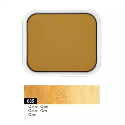 Farba akwarelowa Gouache Studio Caran d’Ache w kostce, kolor 035 Ochre