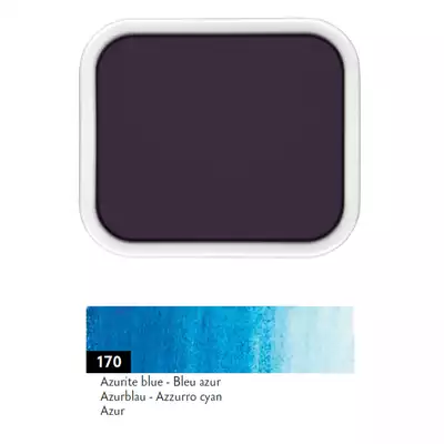Farba akwarelowa Gouache Studio Caran d’Ache w kostce, kolor 170 Primary Cyan