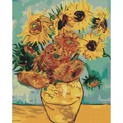 Malowanie po numerach BRUSHME, 40x50 cm, Słoneczniki Van Gogh
