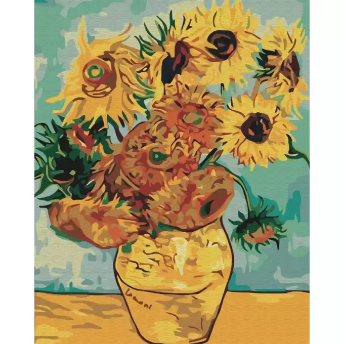 Malowanie po numerach BRUSHME, 40x50 cm, Słoneczniki Van Gogh