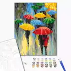 Malowanie po numerach BRUSHME, 40x50 cm, paleta deszczu