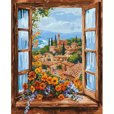 Malowanie po numerach IDEYKA, 40x50 cm, cudowny krajobraz