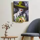 Malowanie po numerach IDEYKA&amp;OCTO, 30x40cm, z glinką, kobieta w kapeluszu