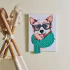 Malowanie po numerach IDEYKA&amp;OCTO, 30x40cm, z glinką, stylowy corgi