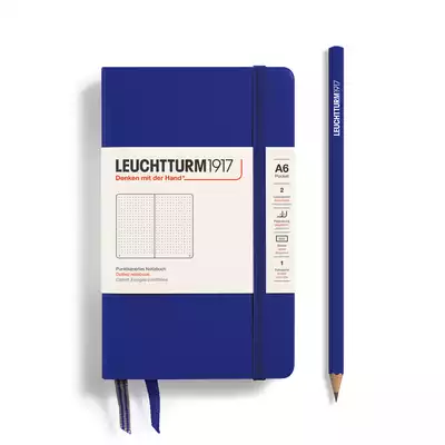 NOTATNIK LEUCHTTURM1917 POCKET (A6), TWARDA OPRAWA, INK