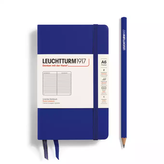 NOTATNIK LEUCHTTURM1917 POCKET (A6), TWARDA OPRAWA, INK