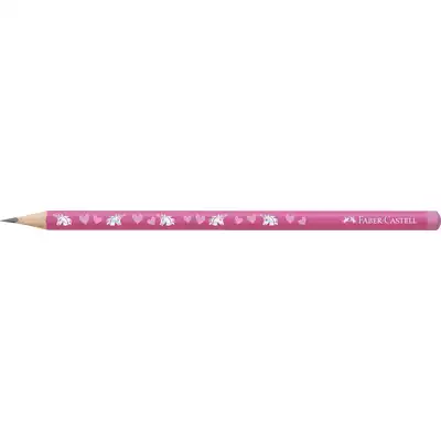 OŁÓWEK EDYCJA JEDNOROŻEC, FABER-CASTELL, HB, RÓŻOWY