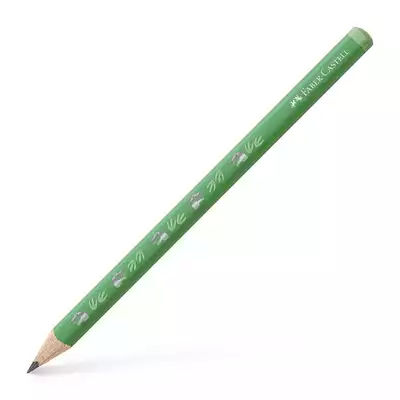 OŁÓWEK JUMBO EDYCJA DINOZAURY, FABER-CASTELL, HB, ZIELONY