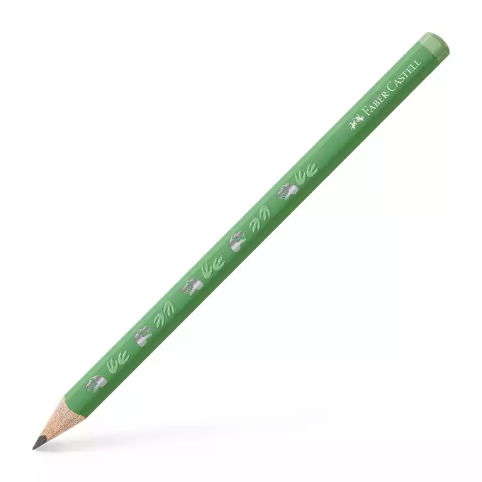 OŁÓWEK JUMBO EDYCJA DINOZAURY, FABER-CASTELL, HB, ZIELONY