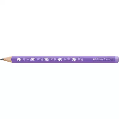 OŁÓWEK JUMBO EDYCJA JEDNOROŻEC, FABER-CASTELL, HB, FIOLETOWY