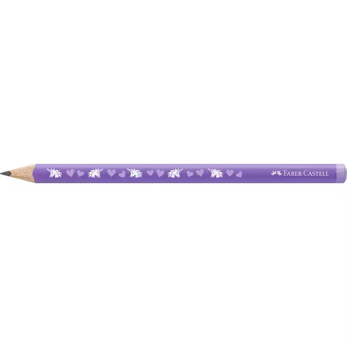 OŁÓWEK JUMBO EDYCJA JEDNOROŻEC, FABER-CASTELL, HB, FIOLETOWY